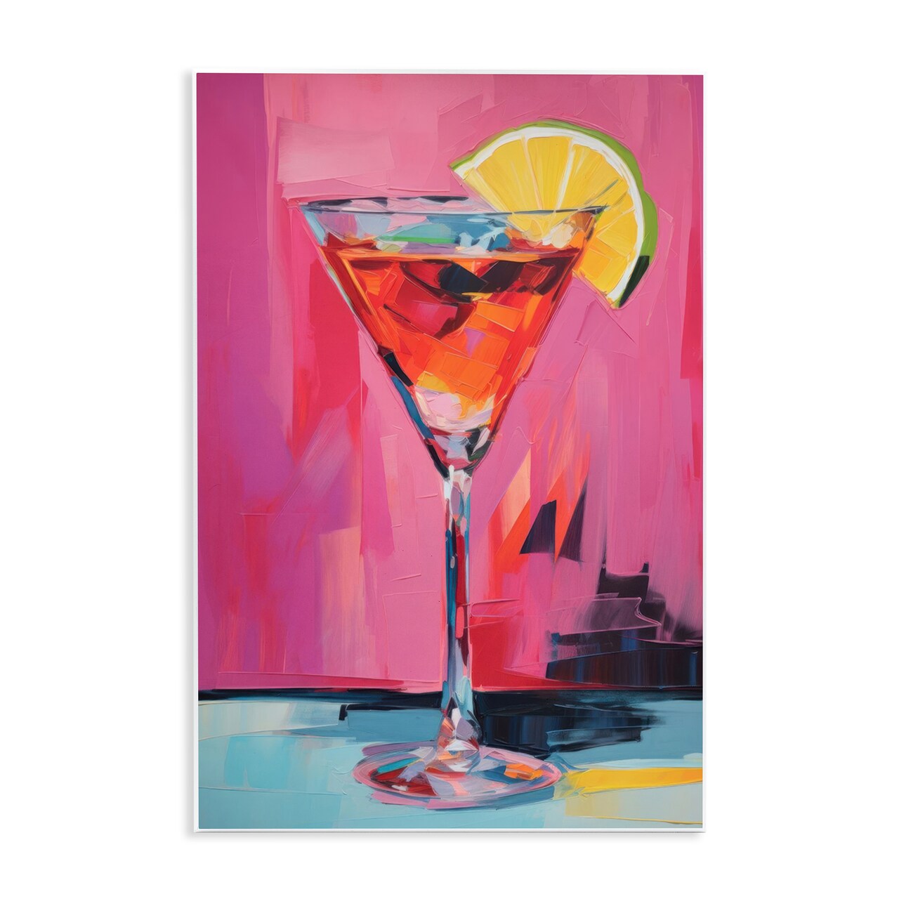 Stupell Industries Pink Lady Cocktail Wall Plaque Art Design by LSR Design Studio